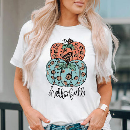Pumpkin Graphic Short Sleeve T-Shirt