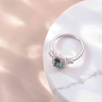 1 Carat Moissanite 925 Sterling Silver Ring