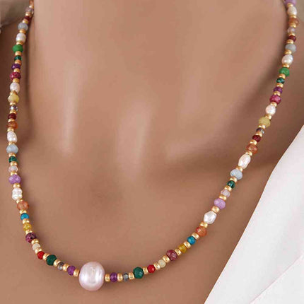 Multicolored Bead Necklace