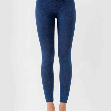 Wide Waistband Cropped Jeans