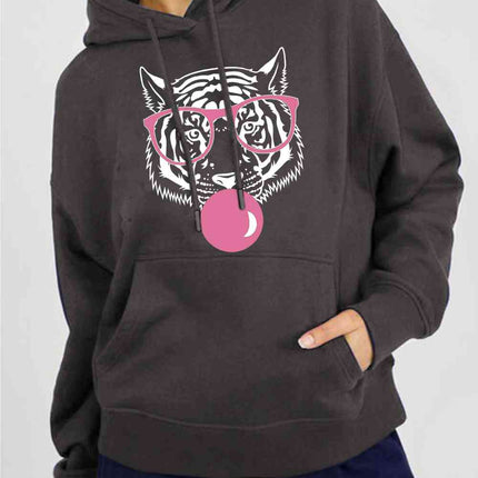 Simply Love Simply Love Full Size Dropped Shoulder Tiger Graphic Hoodie