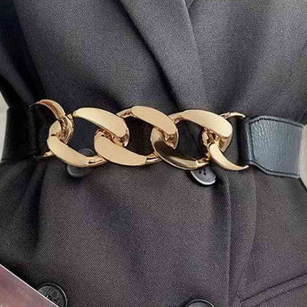 Chain Detail Elastic Belt - Vickie Lynn's