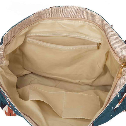 Geometric Canvas Tote Bag