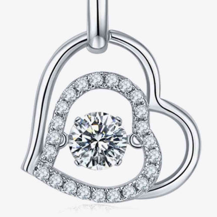 Moissanite Heart Pendant Necklace
