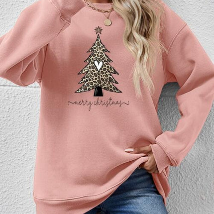 Christmas Tree Graphic Long Sleeve Sweatshirt - Vickie Lynn's