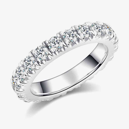 Adored 2.3 Carat Moissanite 925 Sterling Silver Eternity Ring