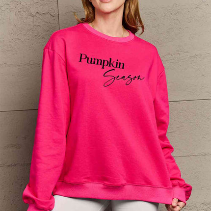 Simply Love Full Size PUMPKIN SEASON Graphic Sweatshirt