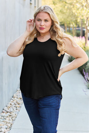 Basic Bae Full Size Round Neck Tank - Vickie Lynn's