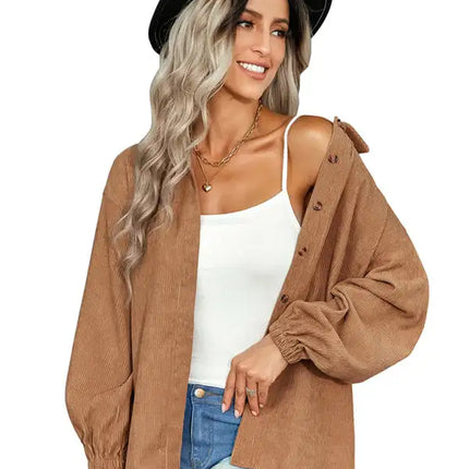 Abrigo fino de color liso a la moda para mujer 