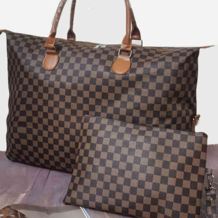 Checkered Two-Piece Bag Set - Vickie Lynn's