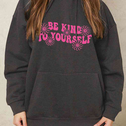 Simply Love Simply Love Full Size BE KIND TO YOURSELF Graphic Hoodie