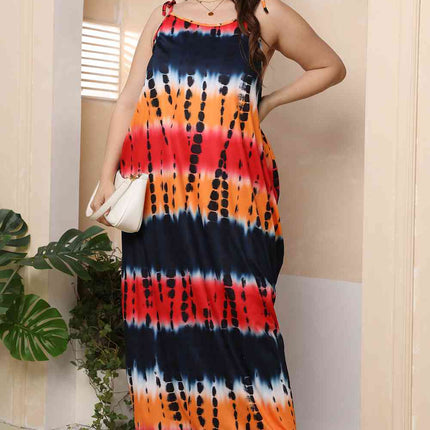 Plus Size Tie-Shoulder Maxi Dress - Vickie Lynn's