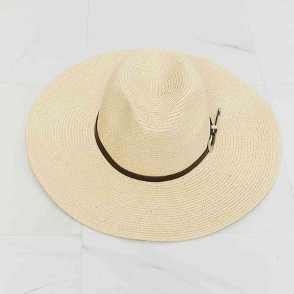 Fame Boho Summer Straw Fedora Hat