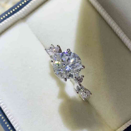 2 Carat Moissanite 925 Sterling Silver Ring