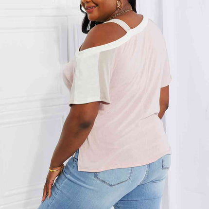 Andree by Unit Full Size Something Simple Cold Shoulder Tee