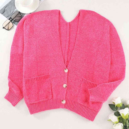 Button Down Cardigan with Pockets