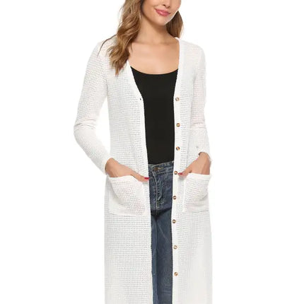 Women's Autumn Casual Long Knitted Cardigan