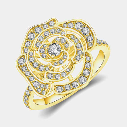 Moissanite Flower Shape Ring