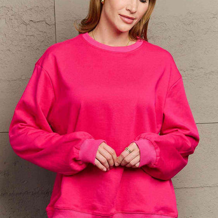 Simply Love Full Size Dropped Shoulder Sweatshirt