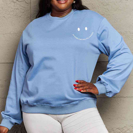 Simply Love Full Size I CAN BUY MYSELF FLOWERS Graphic Sweatshirt