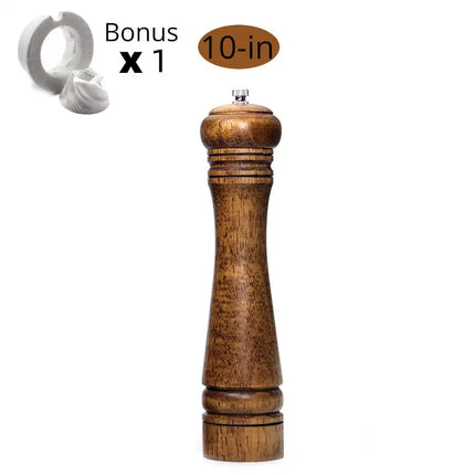 Salt and Pepper Mills, Solid Wood Pepper Mill
