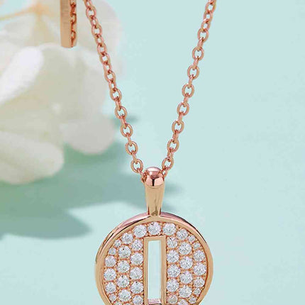 Moissanite A to J Pendant Necklace