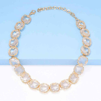 Zinc Alloy Resin Necklace