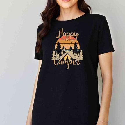 Simply Love Full Size HAPPY CAMPER Graphic T-Shirt