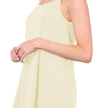 Full Size Spaghetti Strap V-Neck Flowy Tunic Cami