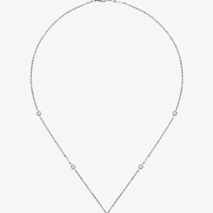 2 Carat Moissanite 4-Prong 925 Sterling Silver Necklace
