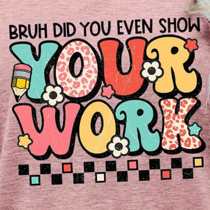 Letter Graphic Short Sleeve T-Shirt