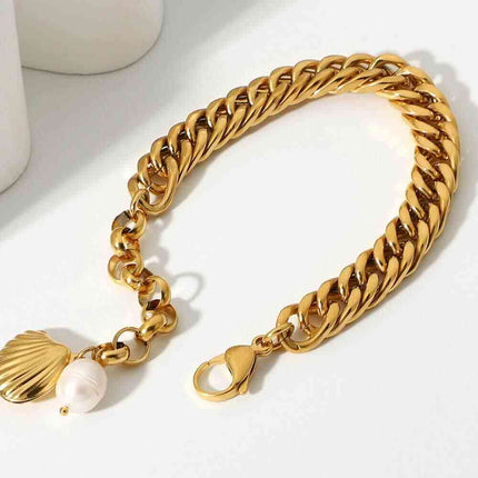 18K Gold-Plated Curb Chain Bracelet