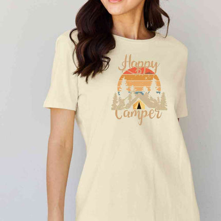 Simply Love Full Size HAPPY CAMPER Graphic T-Shirt