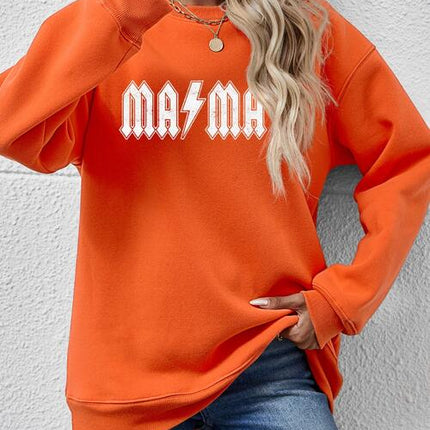 Letter Graphic Dropped Shoulder Sweatshirt