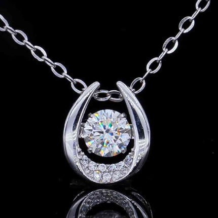 Moissanite Zircon Pendant Necklace