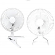 Optimus 6 in Convertible Personal Clip-on/Table Fan in White