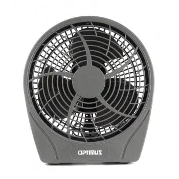 Optimus 9 in. Stylish 3 Speed Personal Fan in Gray