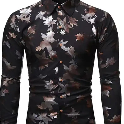 Men's Hawaiian Shirt Short Sleeves Printed Button Down Summer Beach Dress Shirts