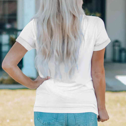 Cowboy Hat Graphic Round Neck Tee - Vickie Lynn's