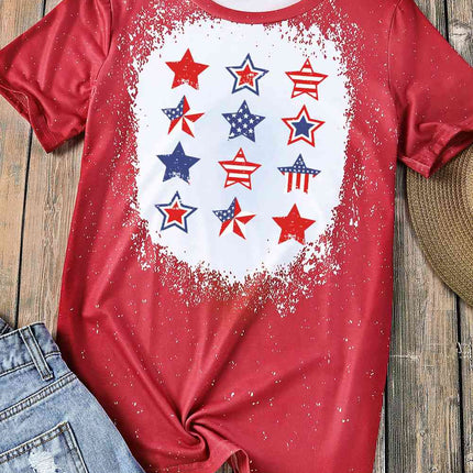 Star and Stripe Graphic Short Sleeve Tee