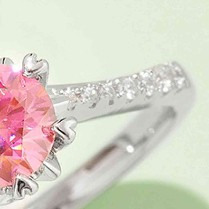 1 Carat Moissanite 925 Sterling Silver Ring