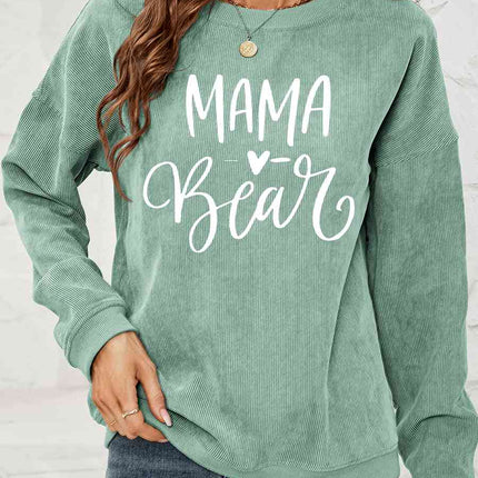MAMA Graphic Round Neck Sweatshirt