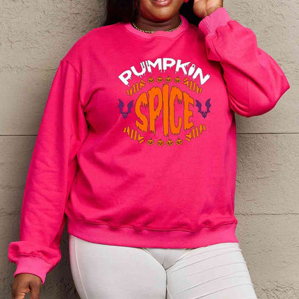 Simply Love Full Size PUMPKIN SPICE Graphic Sweatshirt