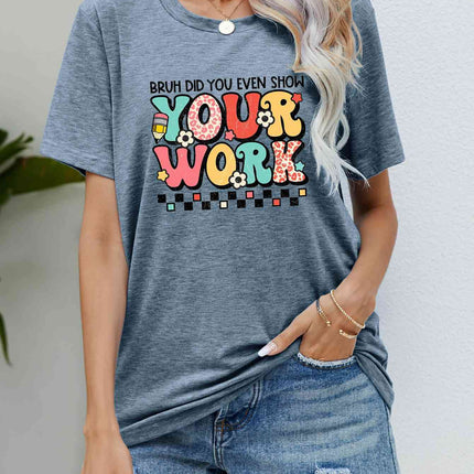 Letter Graphic Short Sleeve T-Shirt