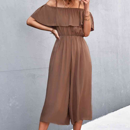 Spaghetti Strap Layered Jumpsuit