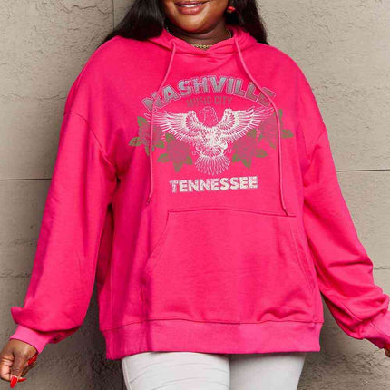 Simply Love Full Size NASHVILLE TENNESSEE Graphic Hoodie