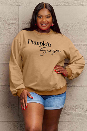 Simply Love Full Size PUMPKIN SEASON Graphic Sweatshirt