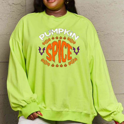 Simply Love Full Size PUMPKIN SPICE Graphic Sweatshirt