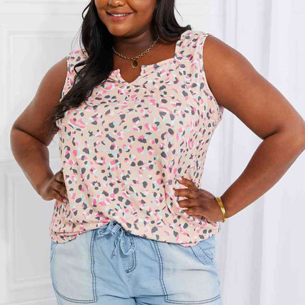 Heimish Full Size Printed Sleeveless Top