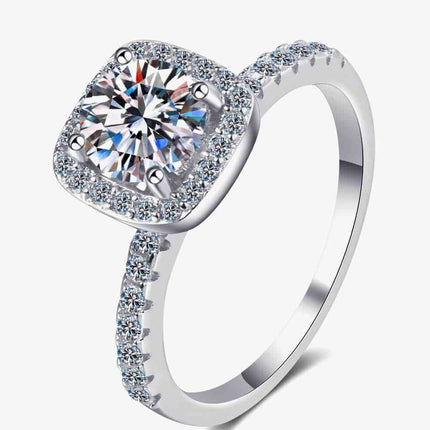 Square Moissanite Ring